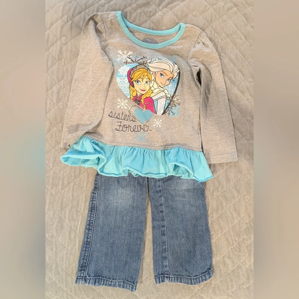 3T Frozen Sisters Forever Outfit